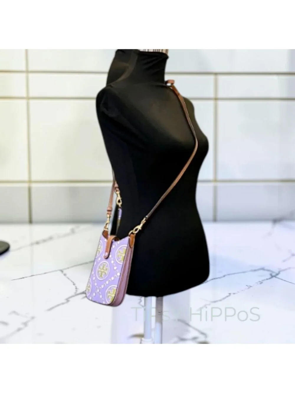 TORY BURCH PURPLE & GREEN EMBOSSED CROSSBODY ✺✺